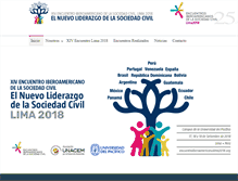 Tablet Screenshot of encuentroiberoamericanosc.org